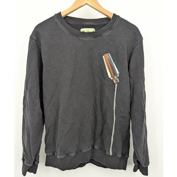 Mr Eatwell Miss Eatwell Martini Graphic Sweatshirt Size Medium M Black Bar Funny - Picture 1 of 6